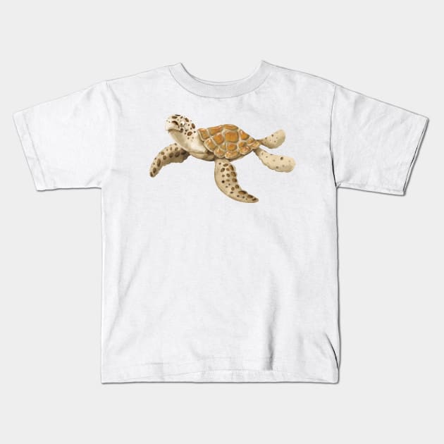 Turtle Kids T-Shirt by Rowena Aitken